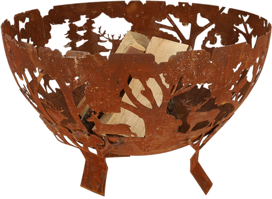 Cuenco de Fuego Ciervos Bosque